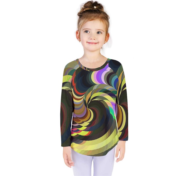 Spiral Of Tubes Kids  Long Sleeve Tee