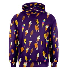 Seamless Cartoon Ice Cream And Lolly Pop Tilable Design Men s Pullover Hoodie by Nexatart