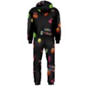 Cartoon Birthday Tilable Design Hooded Jumpsuit (Men)  View2