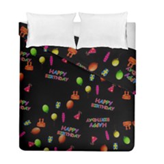 Cartoon Birthday Tilable Design Duvet Cover Double Side (full/ Double Size)