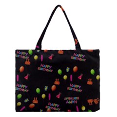 Cartoon Birthday Tilable Design Medium Tote Bag