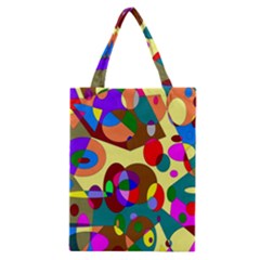 Abstract Digital Circle Computer Graphic Classic Tote Bag