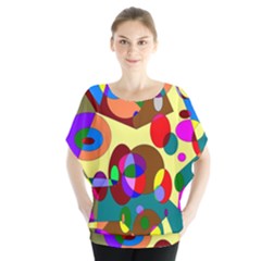 Abstract Digital Circle Computer Graphic Blouse