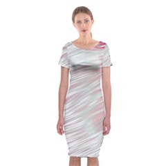 Fluorescent Flames Background With Special Light Effects Classic Short Sleeve Midi Dress by Nexatart