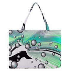 Small And Big Bubbles Medium Zipper Tote Bag