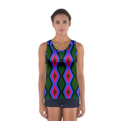 Quadrate Repetition Abstract Pattern Women s Sport Tank Top  by Nexatart