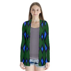 Quadrate Repetition Abstract Pattern Cardigans