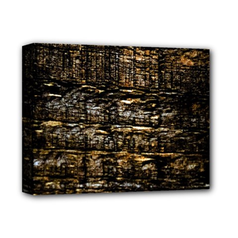 Wood Texture Dark Background Pattern Deluxe Canvas 14  X 11  by Nexatart