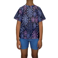 Pixel Pattern Colorful And Glittering Pixelated Kids  Short Sleeve Swimwear by Nexatart