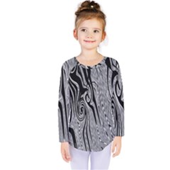 Abstract Swirling Pattern Background Wallpaper Kids  Long Sleeve Tee