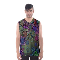 Grunge Rose Background Pattern Men s Basketball Tank Top by Nexatart