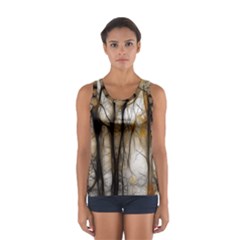 Fall Forest Artistic Background Women s Sport Tank Top  by Nexatart