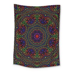 Rainbow Kaleidoscope Medium Tapestry