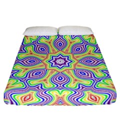 Rainbow Kaleidoscope Fitted Sheet (california King Size)