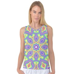 Rainbow Kaleidoscope Women s Basketball Tank Top