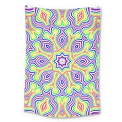 Rainbow Kaleidoscope Large Tapestry