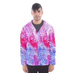 Glitter Pattern Background Hooded Wind Breaker (men) by Nexatart