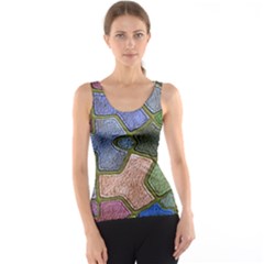 Background With Color Kindergarten Tiles Tank Top by Nexatart