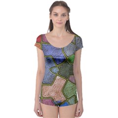 Background With Color Kindergarten Tiles Boyleg Leotard  by Nexatart