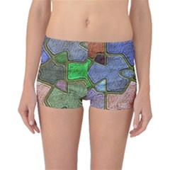 Background With Color Kindergarten Tiles Boyleg Bikini Bottoms by Nexatart