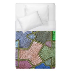 Background With Color Kindergarten Tiles Duvet Cover (single Size)