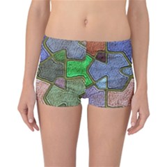 Background With Color Kindergarten Tiles Reversible Bikini Bottoms by Nexatart