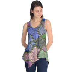 Background With Color Kindergarten Tiles Sleeveless Tunic by Nexatart