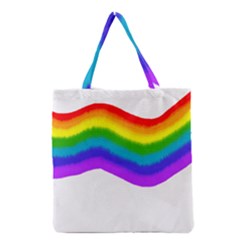 Watercolour Rainbow Colours Grocery Tote Bag by Nexatart