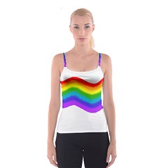 Watercolour Rainbow Colours Spaghetti Strap Top by Nexatart