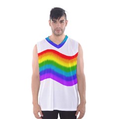 Watercolour Rainbow Colours Men s Basketball Tank Top by Nexatart