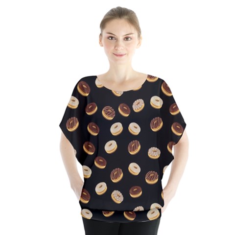 Donuts Pattern Blouse by Valentinaart