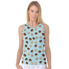 Donuts Pattern Women s Basketball Tank Top