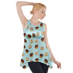 Donuts Pattern Side Drop Tank Tunic by Valentinaart