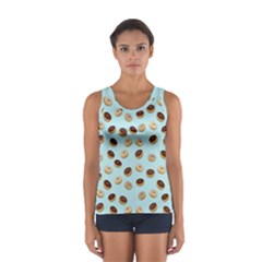 Donuts Pattern Women s Sport Tank Top  by Valentinaart