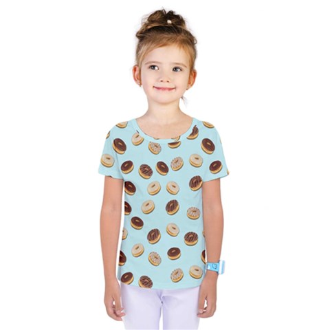 Donuts Pattern Kids  One Piece Tee by Valentinaart