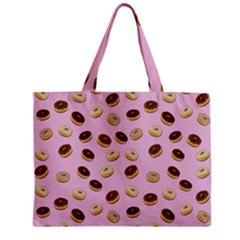 Donuts Pattern Zipper Mini Tote Bag