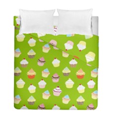 Cupcakes Pattern Duvet Cover Double Side (full/ Double Size) by Valentinaart