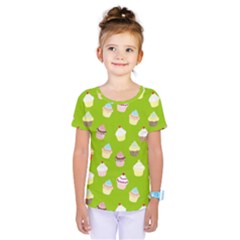 Cupcakes Pattern Kids  One Piece Tee