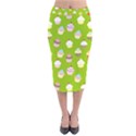 Cupcakes pattern Velvet Midi Pencil Skirt View1