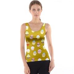 Cupcakes Pattern Tank Top by Valentinaart