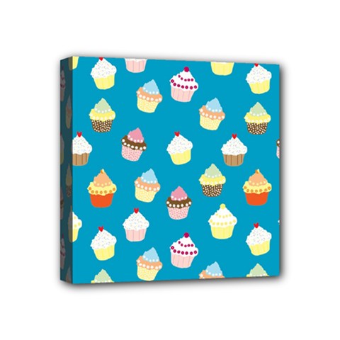 Cupcakes Pattern Mini Canvas 4  X 4  by Valentinaart