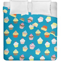 Cupcakes Pattern Duvet Cover Double Side (king Size)