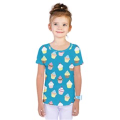 Cupcakes Pattern Kids  One Piece Tee