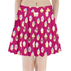 Cupcakes Pattern Pleated Mini Skirt by Valentinaart