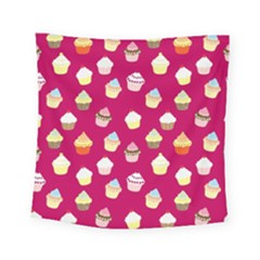 Cupcakes Pattern Square Tapestry (small)