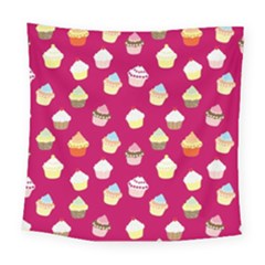 Cupcakes Pattern Square Tapestry (large)