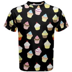 Cupcakes Pattern Men s Cotton Tee by Valentinaart