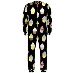 Cupcakes Pattern Onepiece Jumpsuit (men)  by Valentinaart