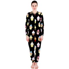 Cupcakes Pattern Onepiece Jumpsuit (ladies)  by Valentinaart