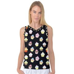 Cupcakes Pattern Women s Basketball Tank Top by Valentinaart